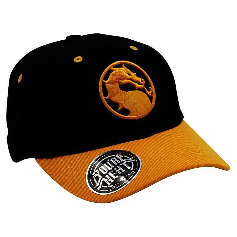 Gorra Mortal Kombat Naranja Y Negro image number null