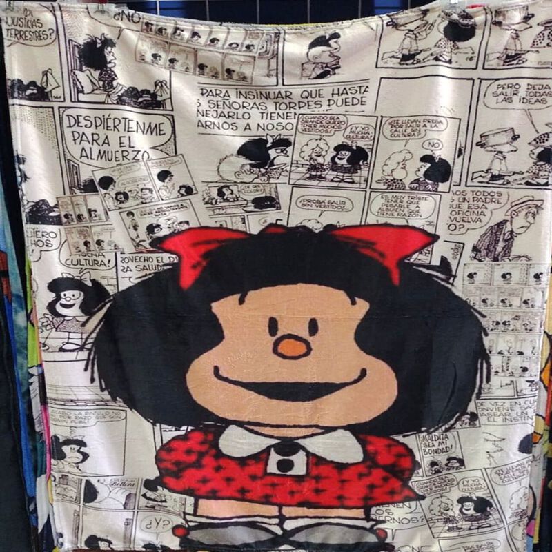 Exclusiva! Cobija Frazada Ultra Suave Mafalda image number null