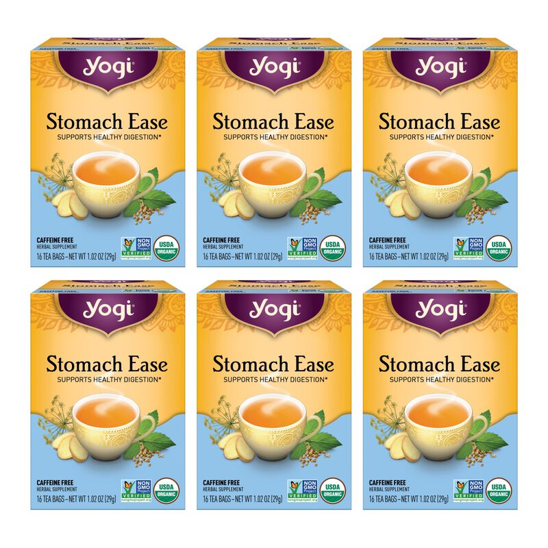 Tea Yogi Stomach Ease Apoya La Digesti&oacute;n, 96 Bo... image number null