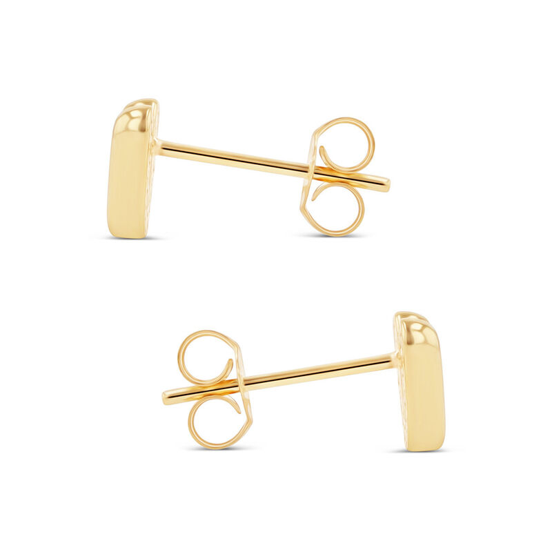 Aretes De Oro Amarillo De 10K (Letra V) image number null