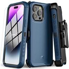 Funda Case MYBAT Maverick clip para iPhone 14 PRO - Azul con mica