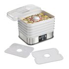 Deshidratador De Alimentos Hamilton Beach Digital, 5 Bandejas, 48 Horas, Temporizador, Gris
