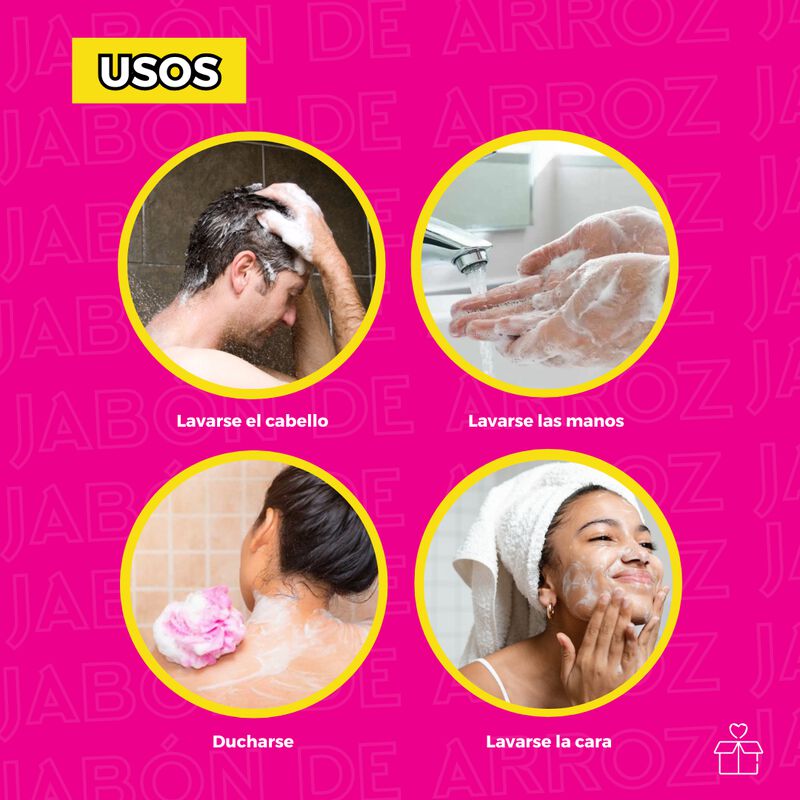 12 Jabones Tailandés de Arroz Hecho a Mano Colá... image number null