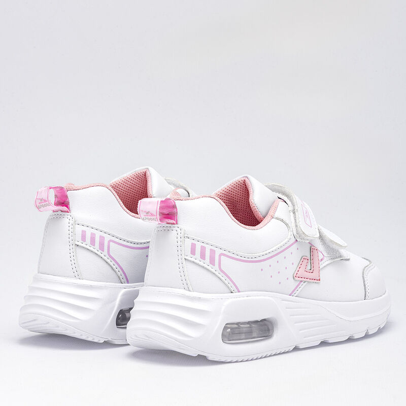 Apoort Tenis deportivo para ni&ntilde;a blanco rosa BA... image number null