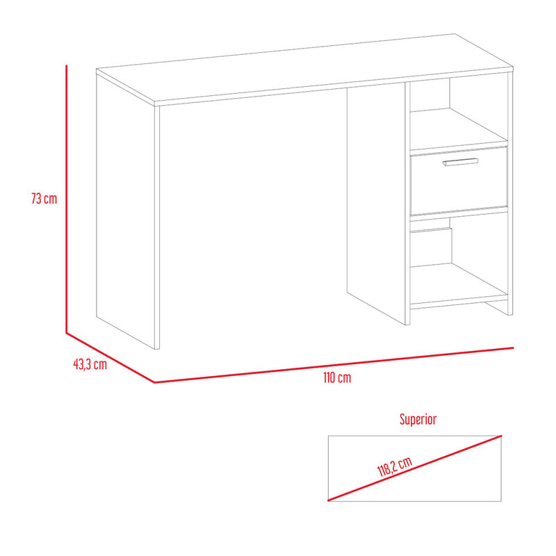 Escritorio armable Office color Caf&eacute; image number null