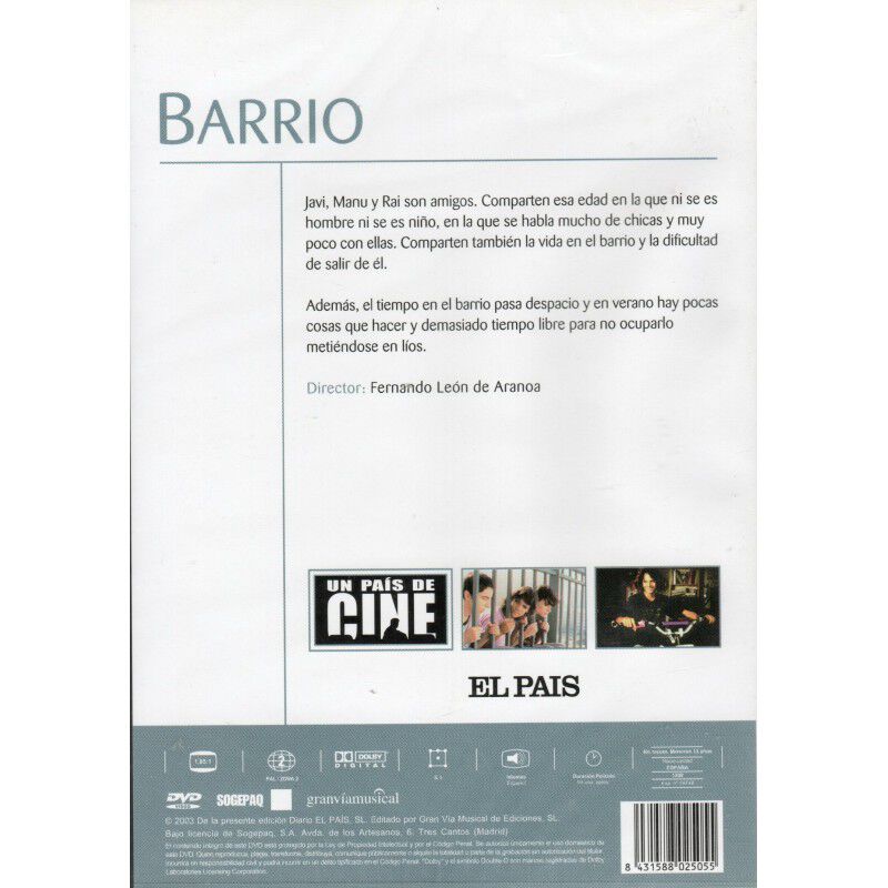 Barrio (Edici&oacute;n Especial El Pa&iacute;s) [DVD] (1998) image number null