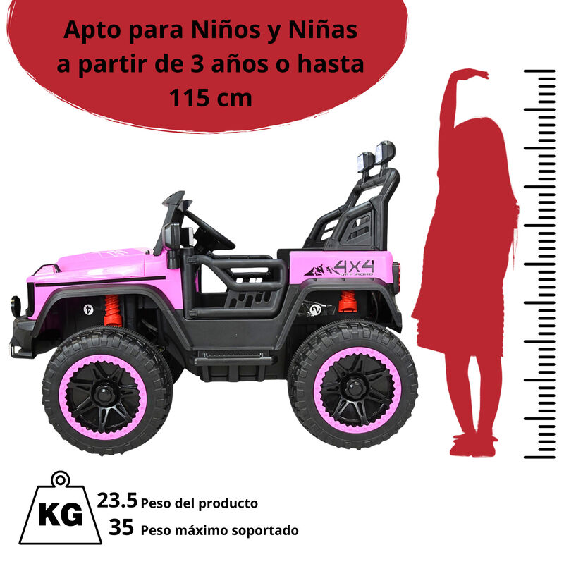 Montable El&eacute;ctrico Camioneta 4x4 para Ni&ntilde;os Con... image number null