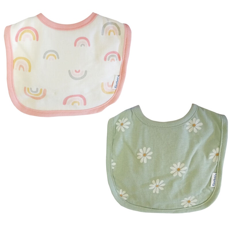 Babero De Tela Para Bebé Gerber 2pz Niña Arcoír... image number null