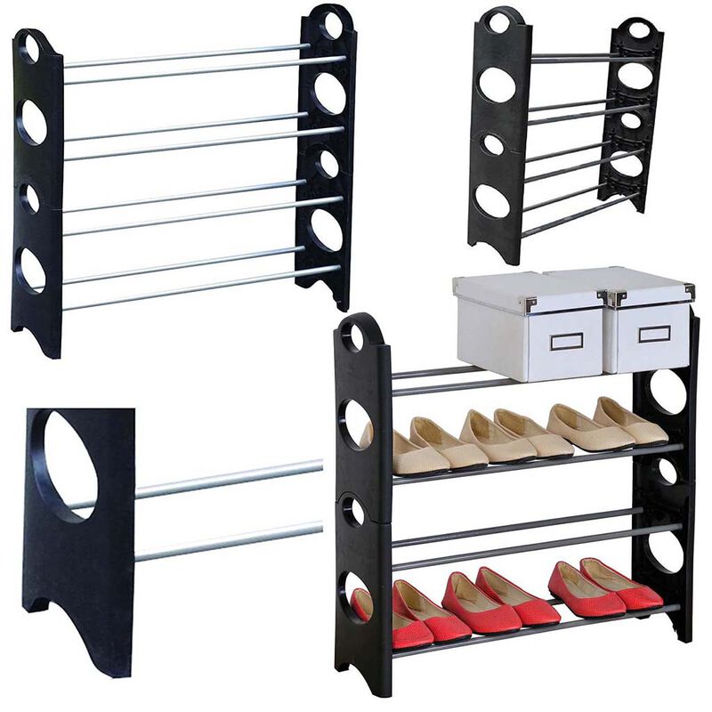 Rack Zapatera Organizador Para 12 Pares 4 Nivel... image number null