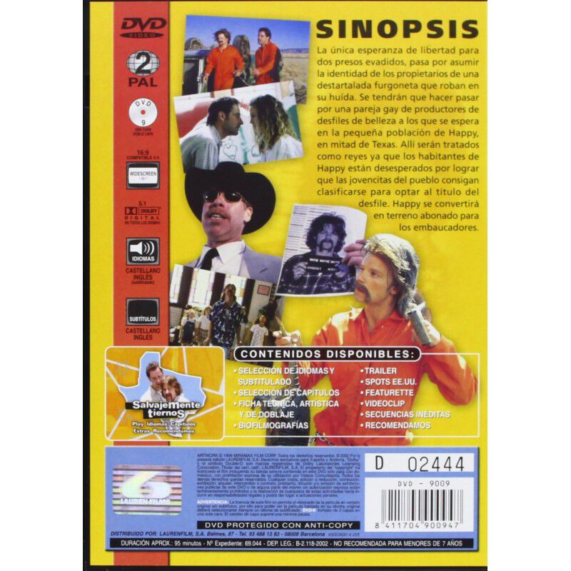 Salvajemente Tiernos (Happy, Texas) [DVD] image number null