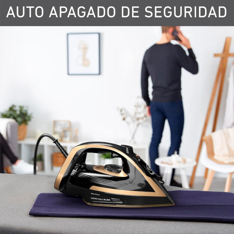 Plancha Vapor T-Fal PureGliss FV8064 5 Niveles ... image number null