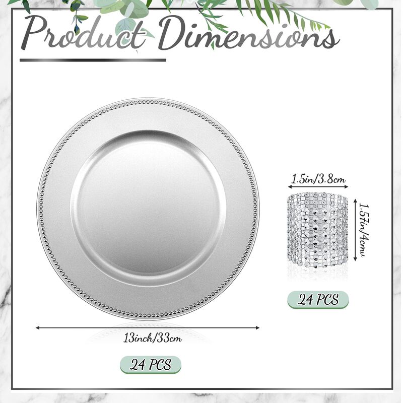 Platos De Presentaci&oacute;n Rtteri 48 Uds 33 cm Plat... image number null