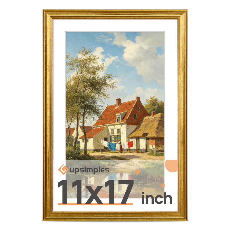 Marco De Fotos Upsimples 28 &times; 43 cm Dorado &ndash; 1 ... image number null