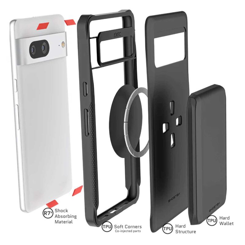 Funda Ghostek Exec Para Google Pixel 7 Negra Co... image number null