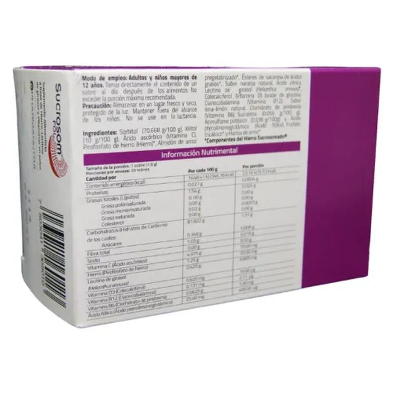 SUCROSOM FOL SUPLEMENTO ALIMENTICIO EN POLVO 20... image number null