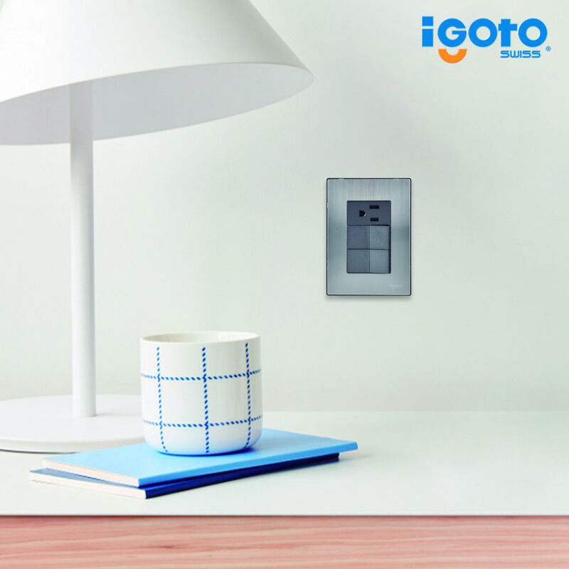 Paquete 5 piezas Placa Armada Con 2 Apagadores ... image number null