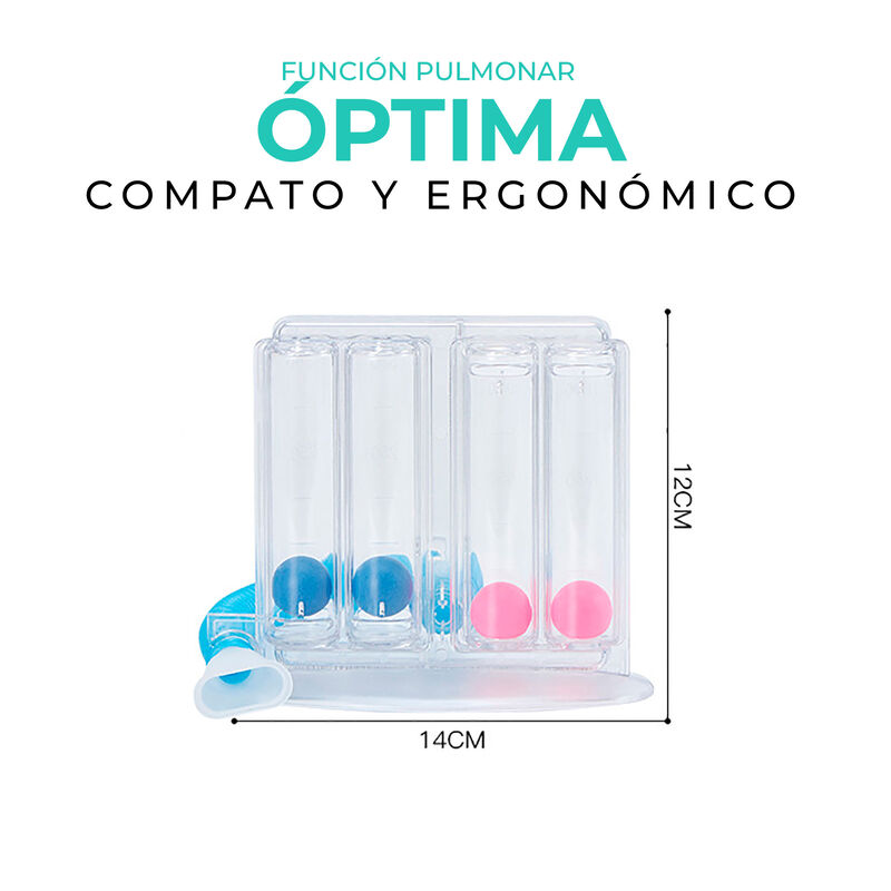 Espirometro Exhalar E Inhalar Inspirometro 4 Bo... image number null