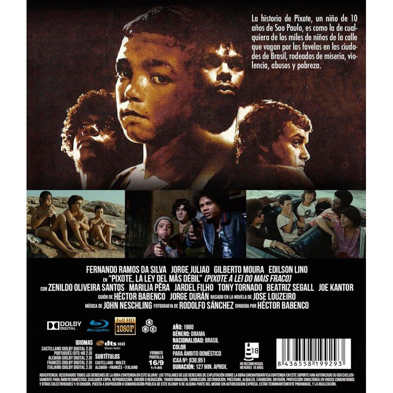 Pixote, La Ley Del M&aacute;s D&eacute;bil [blu-ray] (1980) P... image number null