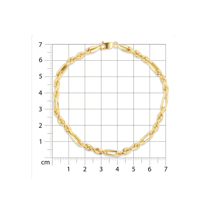 Pulsera Oro Amarillo 14k F&iacute;garo Torsal 20 cm 3.... image number null