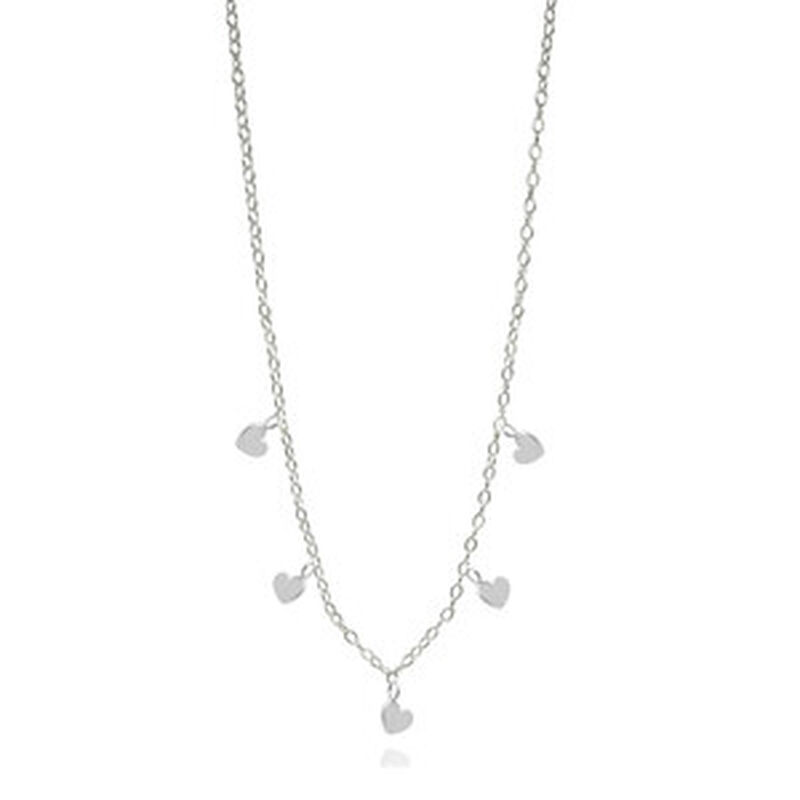 Collar Corazones de Plata Amore con Cadena image number null