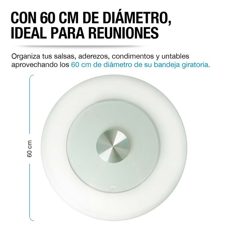 Lazy Susan Organizador Giratorio de Vidrio 60 c... image number null