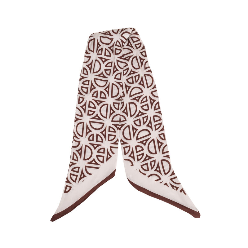 Mochila Mediana Con Mascada Color Beige image number null