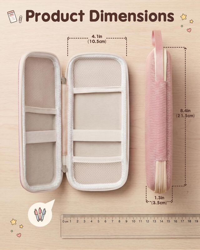 Estuche Procase 21x10x3 Cm Rosa Delgado &ndash; Organ... image number null
