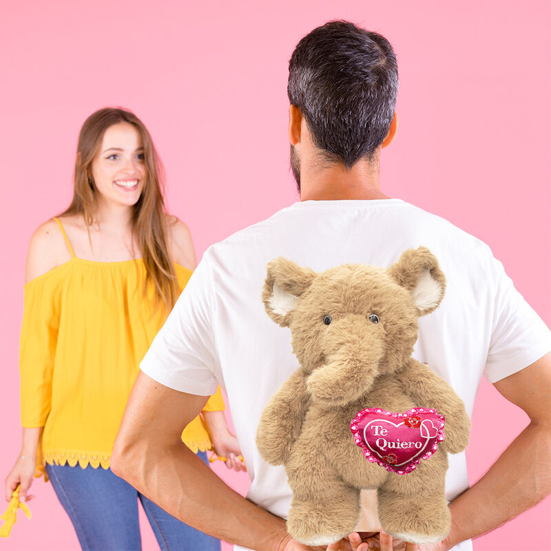 Peluche Regalo De San Valentin Elefante Con Cor... image number null