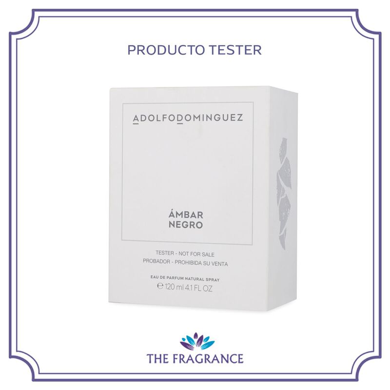 Tester Adolfo Dominguez Ambar Negro 120ml Edp S... image number null