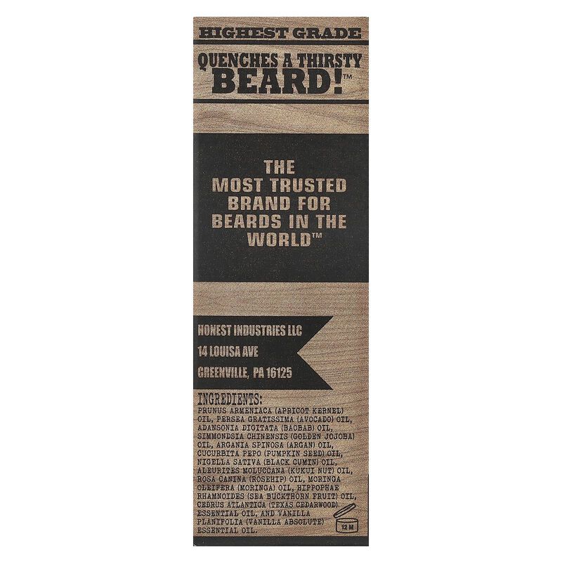 Aceite Para Barba Honest Amish Premium 60 Ml image number null