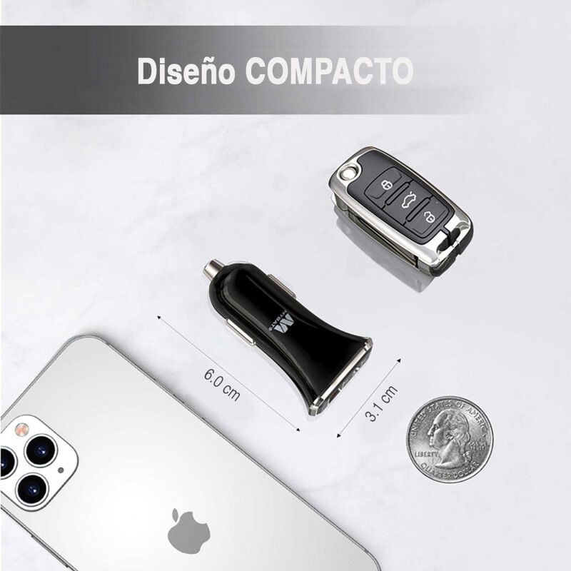 Cargador Auto Mybat Plug In 20w Dual Usb-c Usb-... image number null