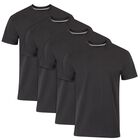 Camiseta Hanes Freshiq 4 Unidades Negro Talla M