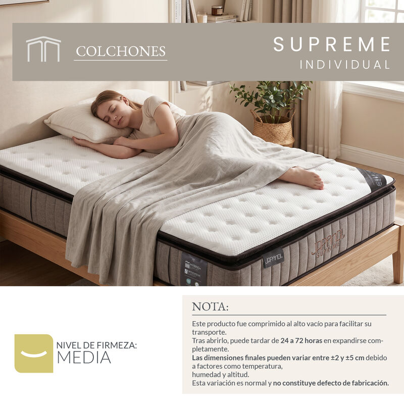 Colch&oacute;n Individual Japandi Supreme Memory Foam ... image number null