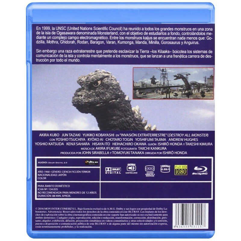 Invasi&oacute;n Extraterrestre [blu-ray R] (1968) Kaij... image number null