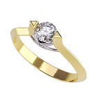 Anillo de Compromiso de 10K con Circonia Talla 65 ORO AMARILLO 10K- / M463-10Y-CZ-65