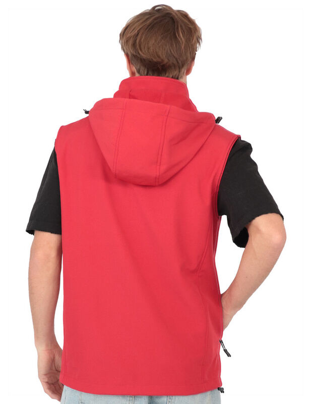 Chaleco Con Gorro Desmontable Cuello Alto Rojo ... image number null