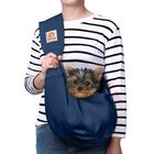 Porta-perro Tipo Bandolera Tomkas 1,4‑4,5 kg Azul Oscuro Con Bolsillo Con Cremallera