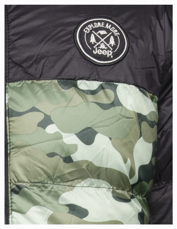 Chaqueta Acolchada Para Hombre Jeep Camo Verde image number null