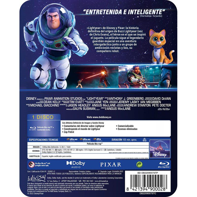Lightyear (Edici&oacute;n Steelbook) (Blu-ray) [Blu-ra... image number null