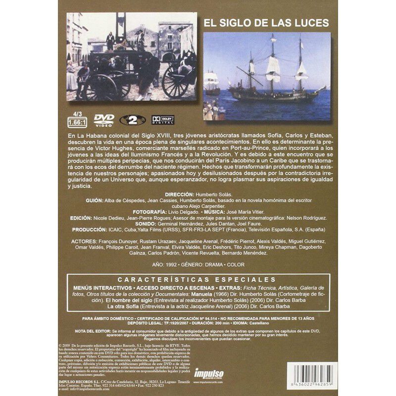 El Siglo De Las Luces [dvd] image number null