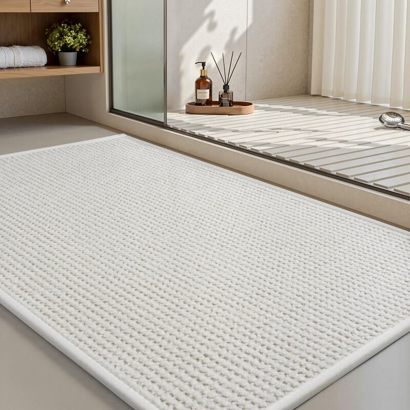 Tapete De Ba&ntilde;o Montvoo 43x61 cm Blanco De Cheni... image number null