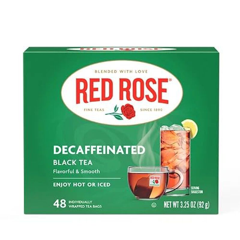 T&eacute; Red Rose Descafeinado 48 Bolsas &ndash; Pack De 3 image number null