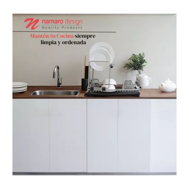 Escurridor De Platos Aluminio Milan Vertical Na... image number null