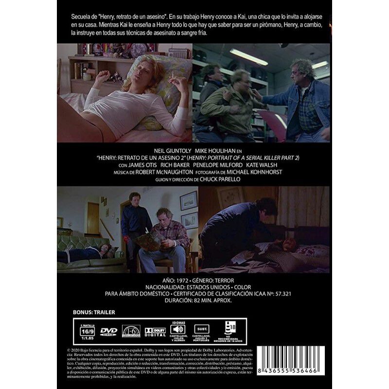 Henry: Retrato De Un Asesino 2 [dvd] (1996) Hen... image number null