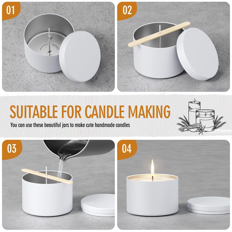 Latas Para Velas Arxinor 227 g 24 unidades Con ... image number null