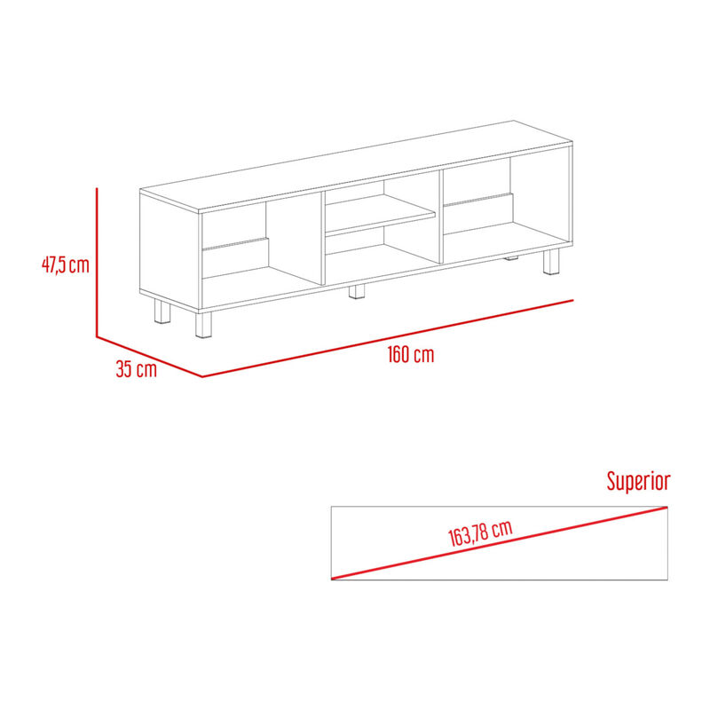 Mueble Para TV Modelo Tunez 60 pulgadas Color C... image number null