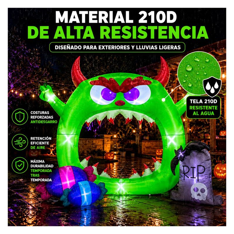 Inflable Halloween Arco Monstruo Boca Gigante 3... image number null