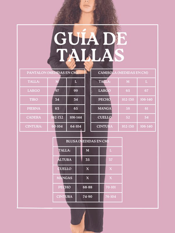 Conjunto Pijama 3 Piezas Pantalón Top Camison P... image number null