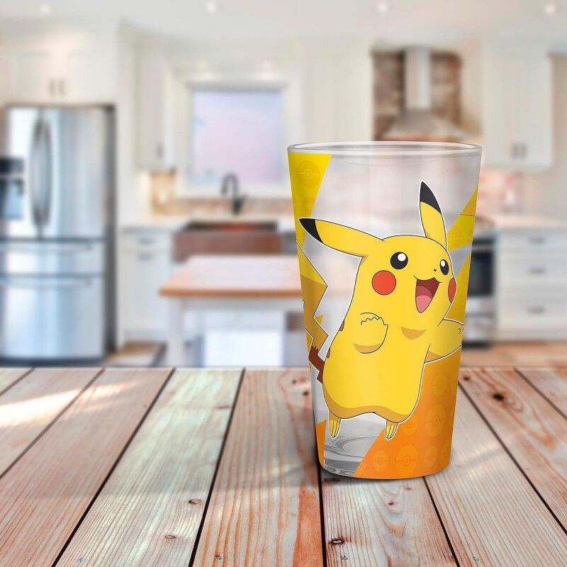 Vaso Pok&eacute;mon Pikachu Foil de cristal 400 ml image number null