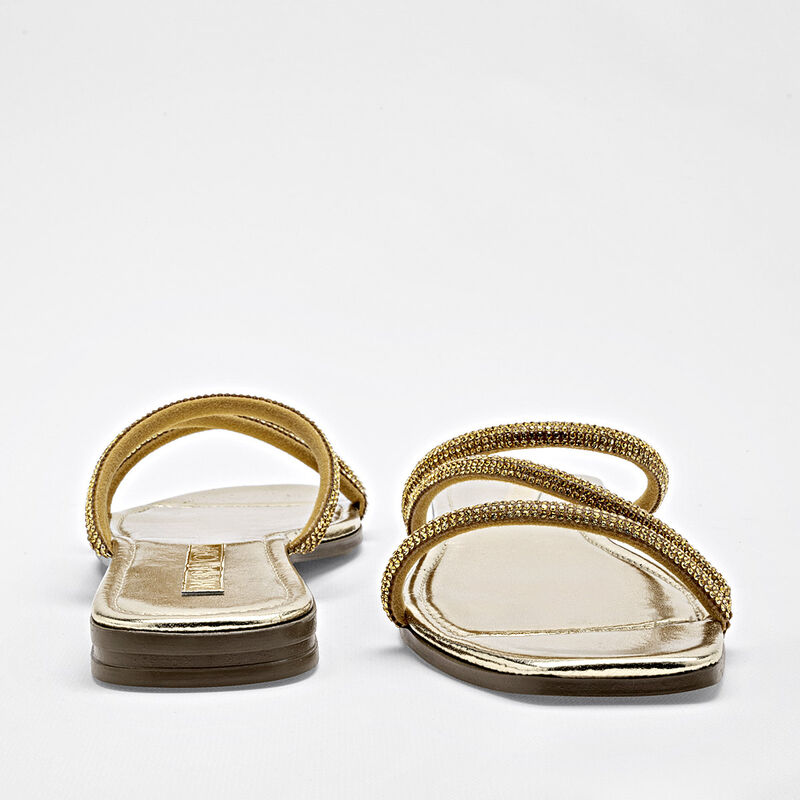 Moramora Sandalia para mujer dorado image number null